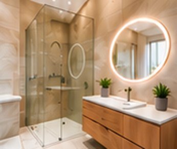 Salle de bains avec douche à l'italienne